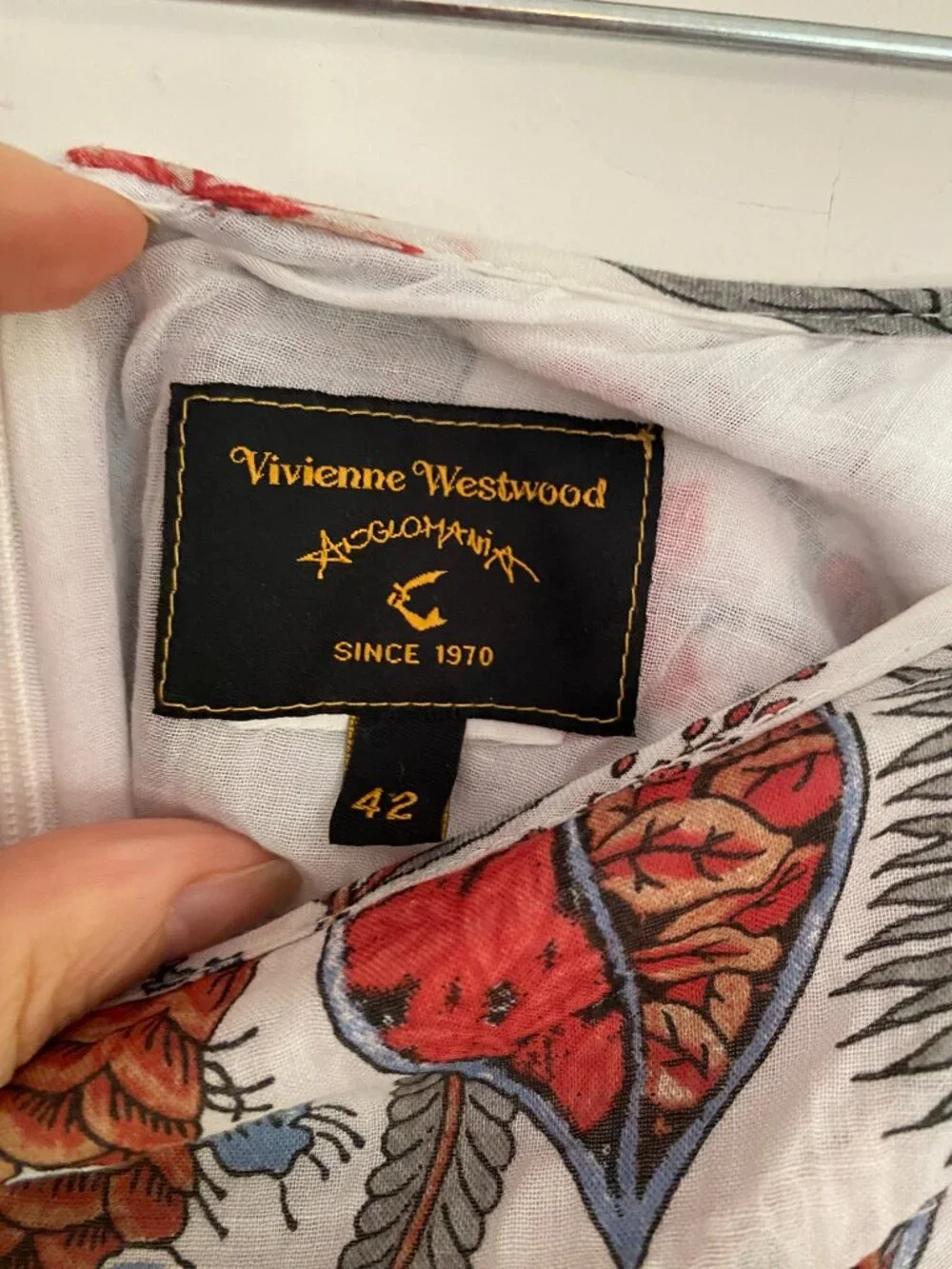 Vivienne Westwood Anglomania Blouse & Skirt Set in Botanical Poppy Print - Picture 13 of 13
